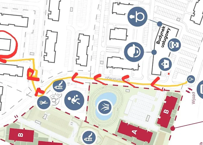 شقة Mieszkanie 46m2 - 2 Pokojowe Z Ogrodkiem , Wifi , Bezplatny Parking Nr 126, Szybkie Polaczenie Z Lotniskiem, Autobus 120 *
